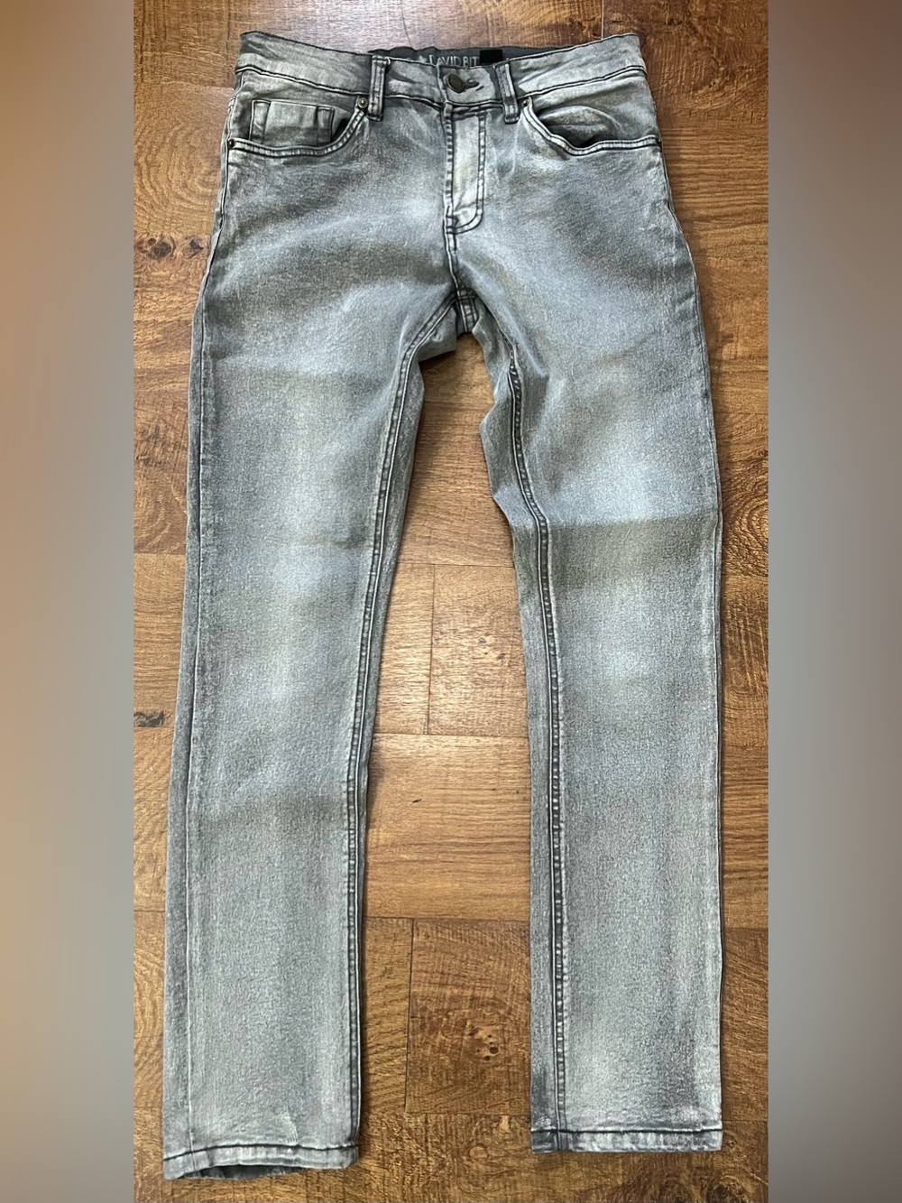Buffalo David Bitton Mens W30 Gray Ash-X Slim Stretch Jeans